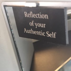 A reflection of your authentic self in the mirror.