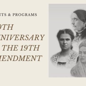 A picture of three women and the text reads " 1 9 th anniversary of the 1 9 th amendment."