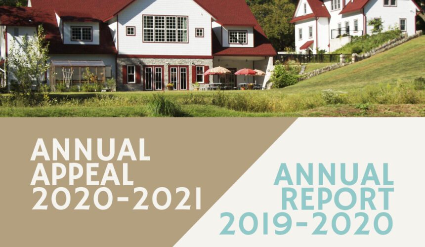 A picture of a house with the words annual appeal 2 0 2 0-2 0 2 1 and an image of it.