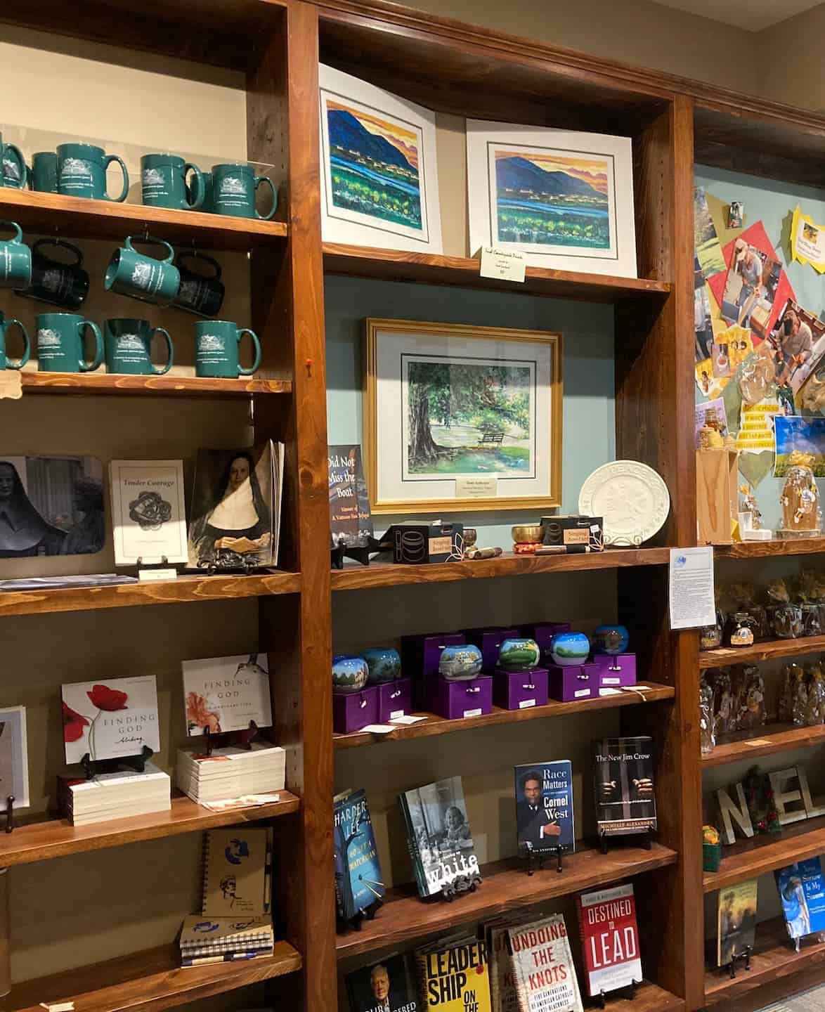 Cranaleith mugs, paintings, and books in our gift shop.