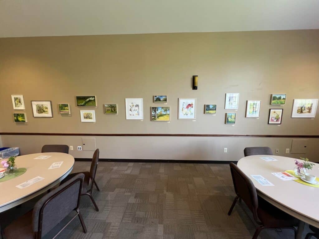 earth day paintings on wall